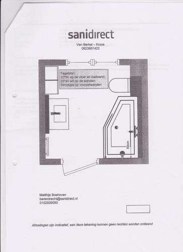 Tekening Leidingwerk Badkamer Werkspot