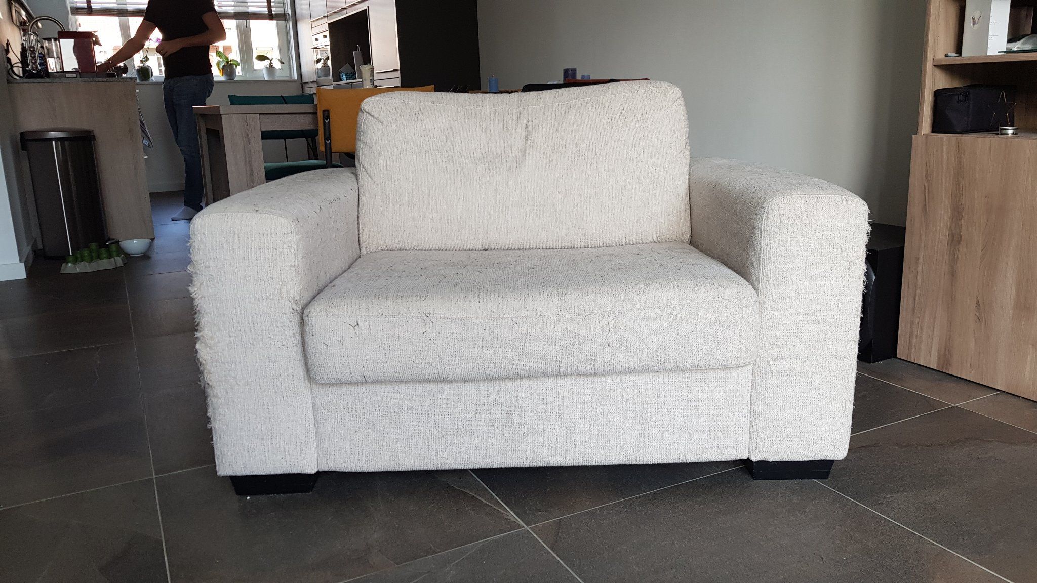 Fauteuil stofferen Werkspot