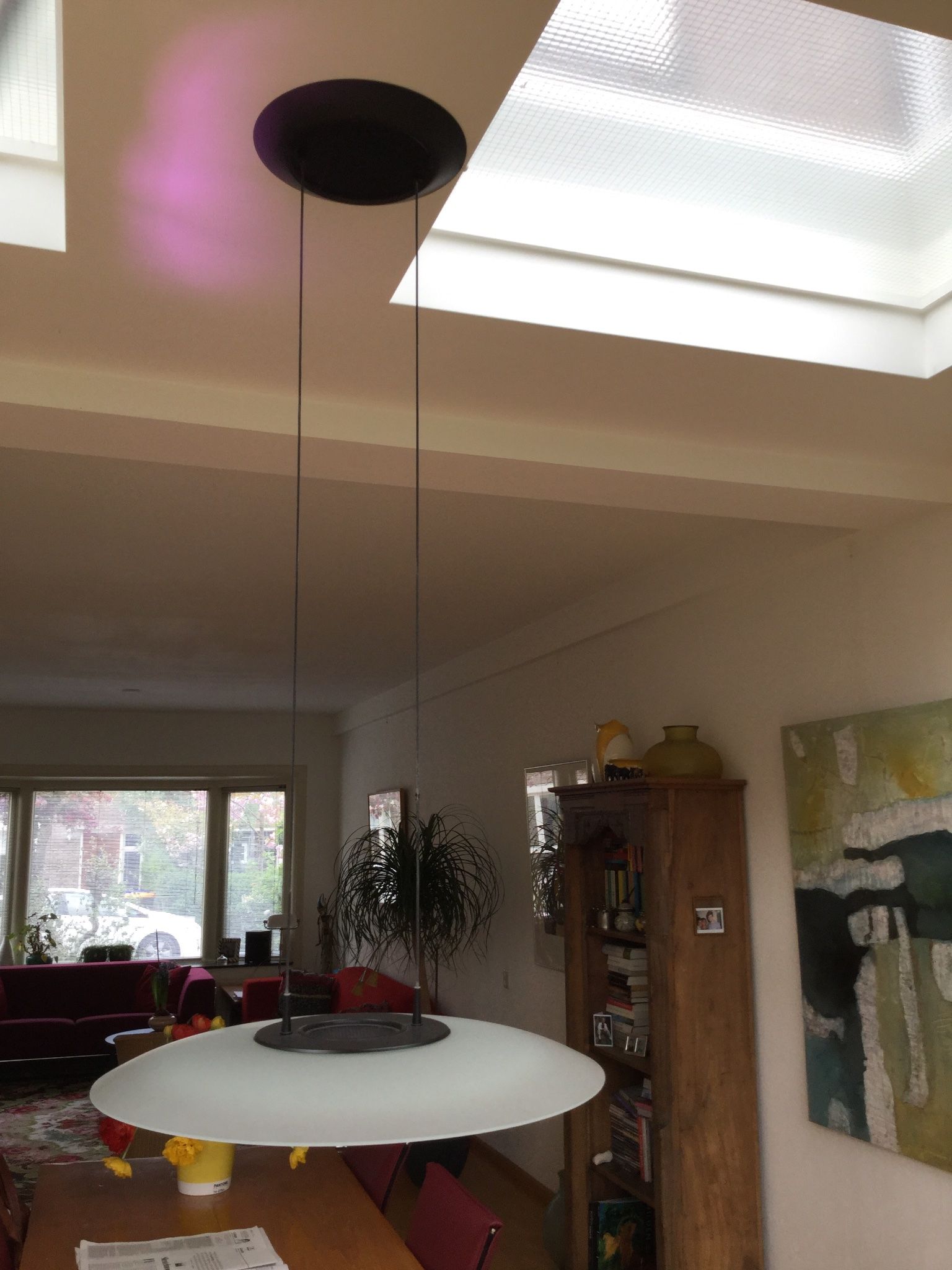 Lamp verhangen in woonkamer Werkspot