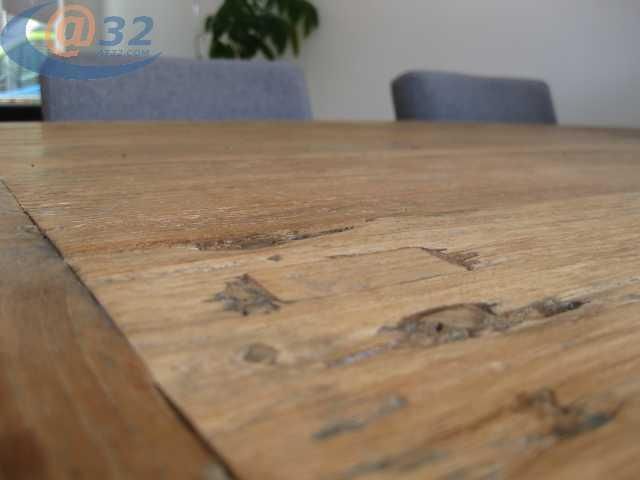 Teak houten tafel schuren en behandelen Werkspot