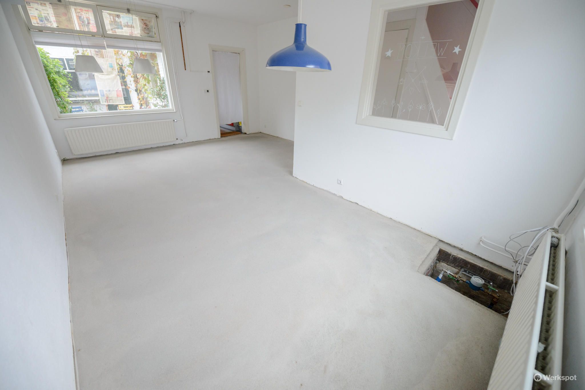 houten vloer vervangen door beton