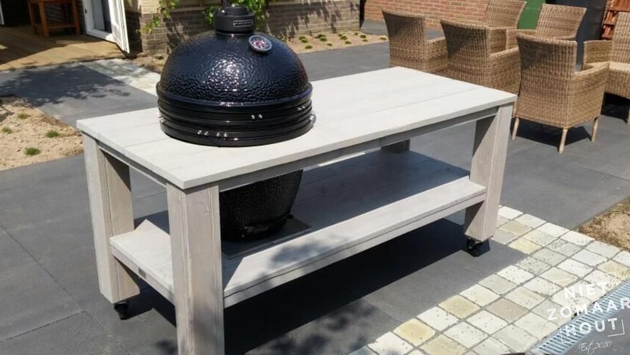 Kamado BBQ tafel Werkspot