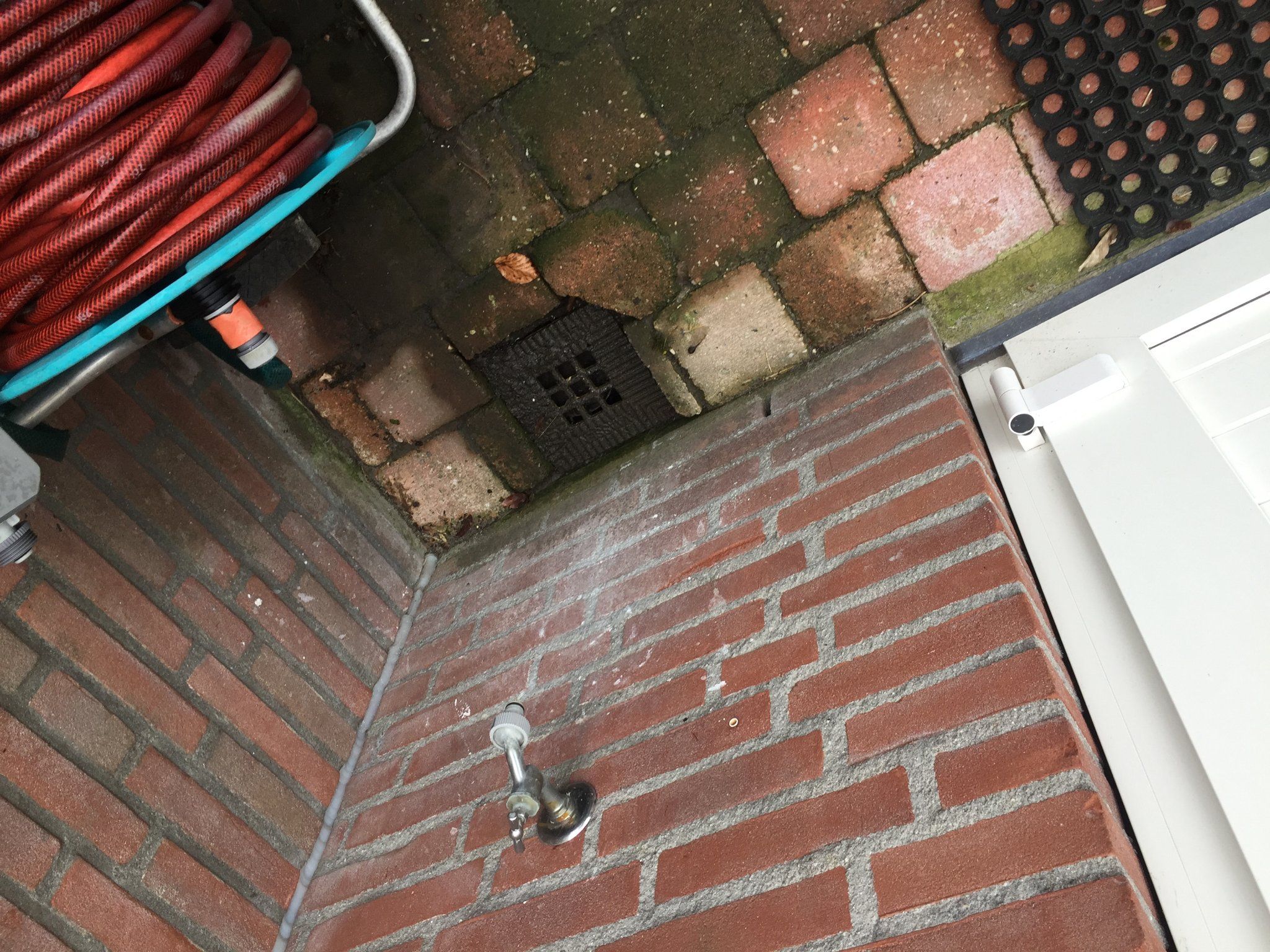 Afvoer Dakgoot En Afvoerput In Tuin Inspecteren Met Camera; Verstopt ...