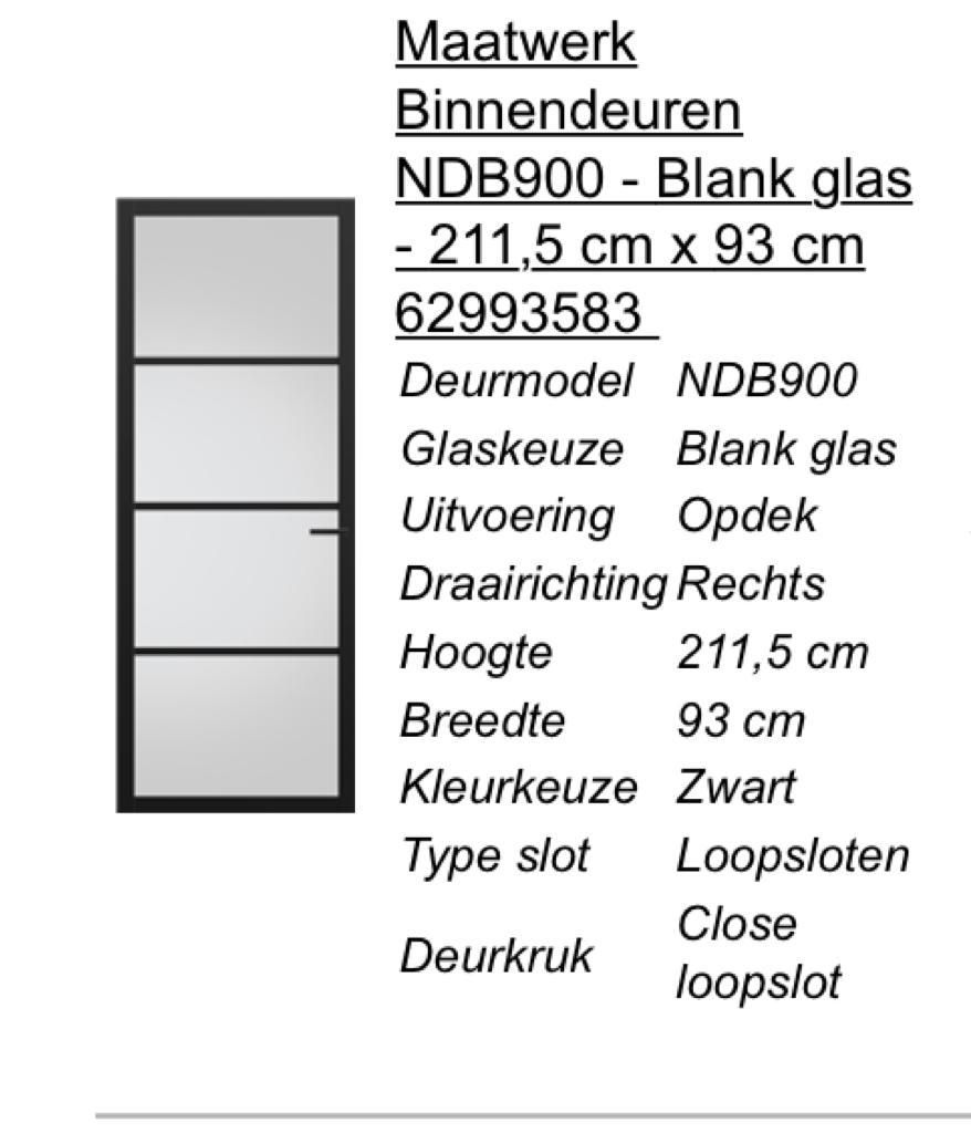 Binnendeuren: 1 Deur; Normale Deur - Opdekdeur - Werkspot