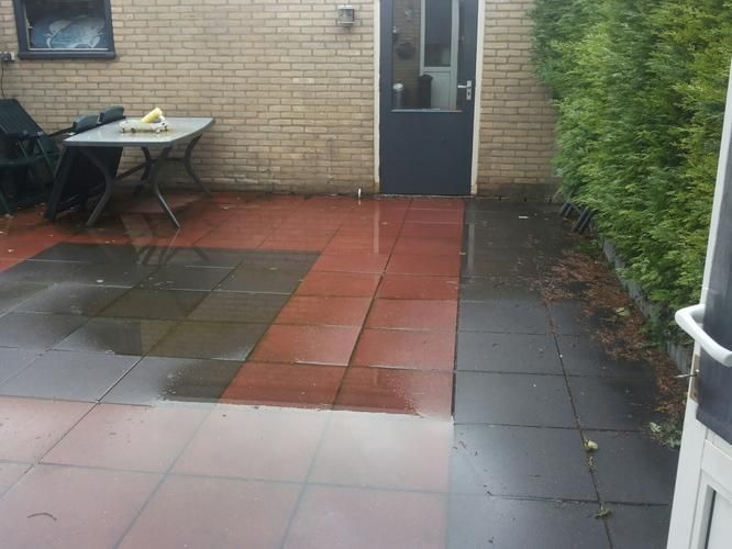 hemelwaterafvoer schuur/ tuin weer werkend maken. Werkspot