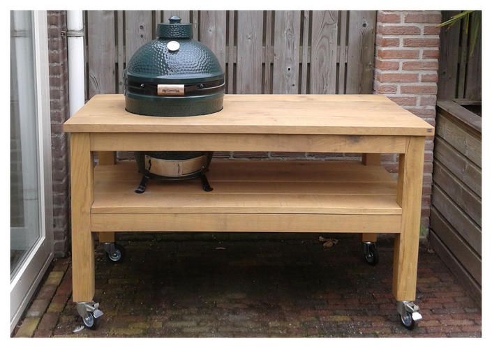 Kamado BBQ tafel Werkspot