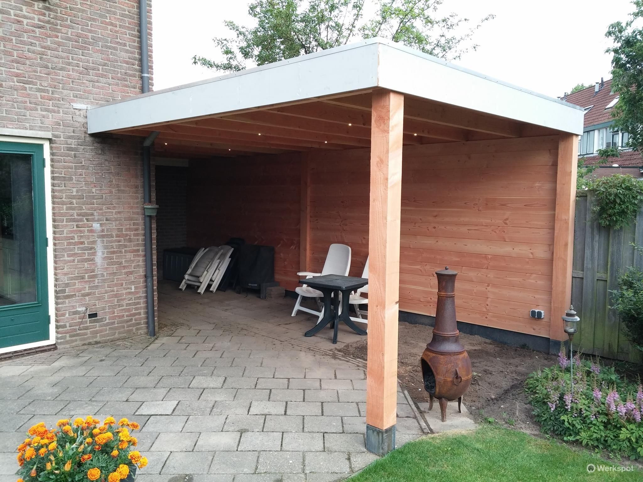 Houten Terrasoverkapping (Douglashout) - 7.5 X 3 Meter - Werkspot