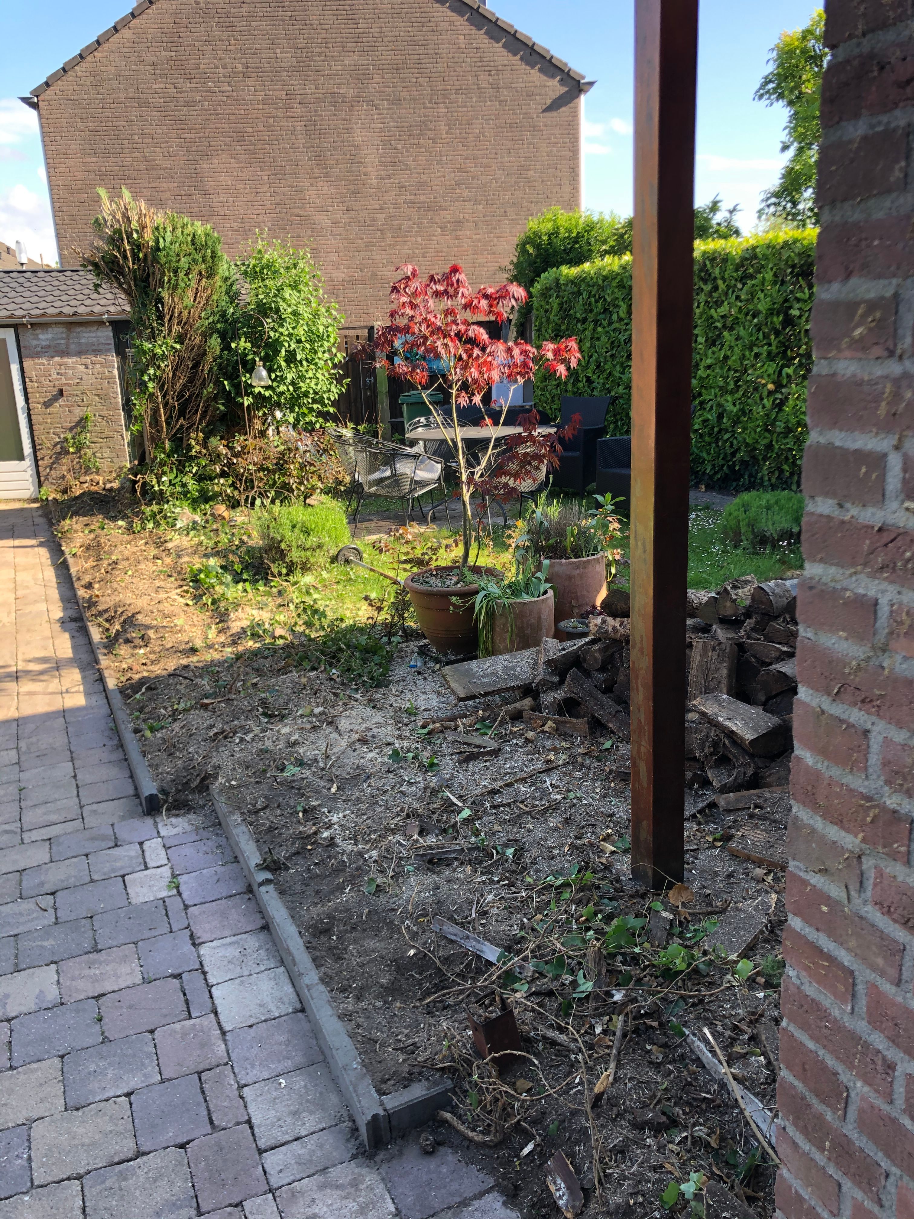 Tuin Boomstronk verwijderen, Klimop wortels/stronken verwijderen