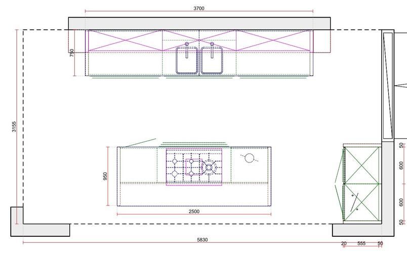 Grote eilandkeuken vanuit showroom demonteren, vervoeren en monteren