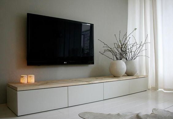 Houten plank op maat maken en bevestigen op tv meubel Werkspot